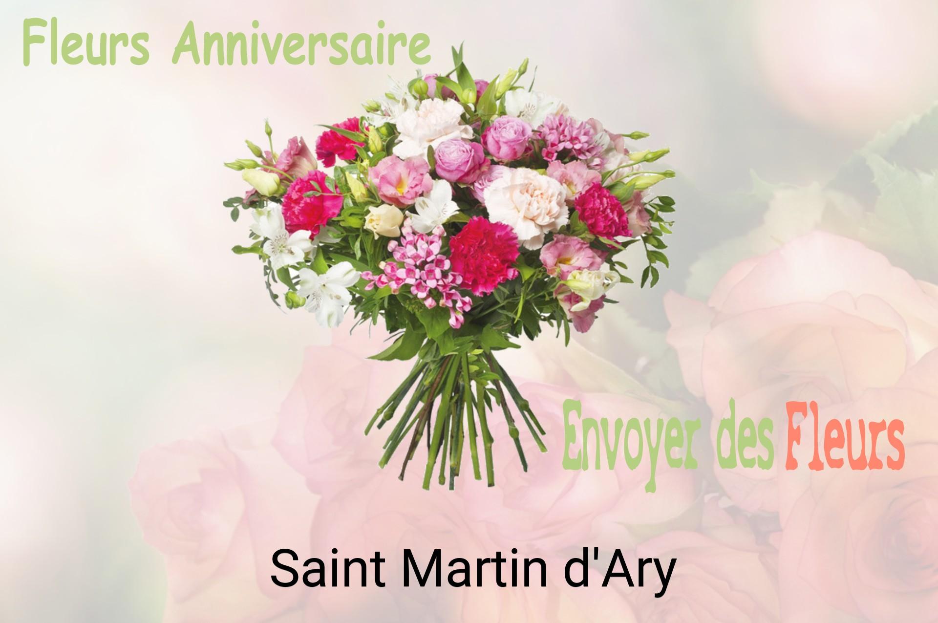 Bouquet de fleurs d’anniversaire livré à Saint-Martin-d'Ary